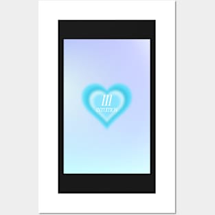 Angel Number 111 Heart Aura Posters and Art